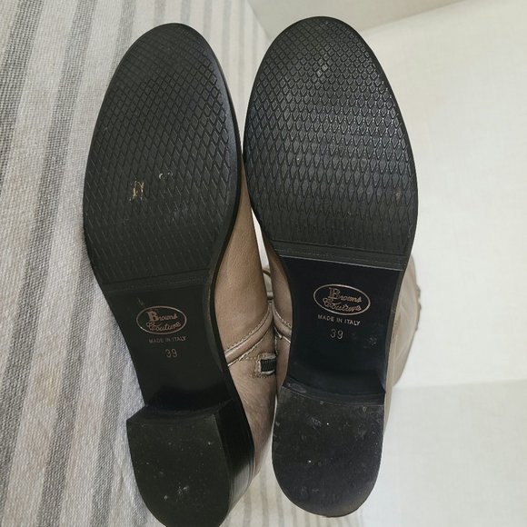 Browns Couture Made in Italy Grey Zip Boots - Picture 6 of 8